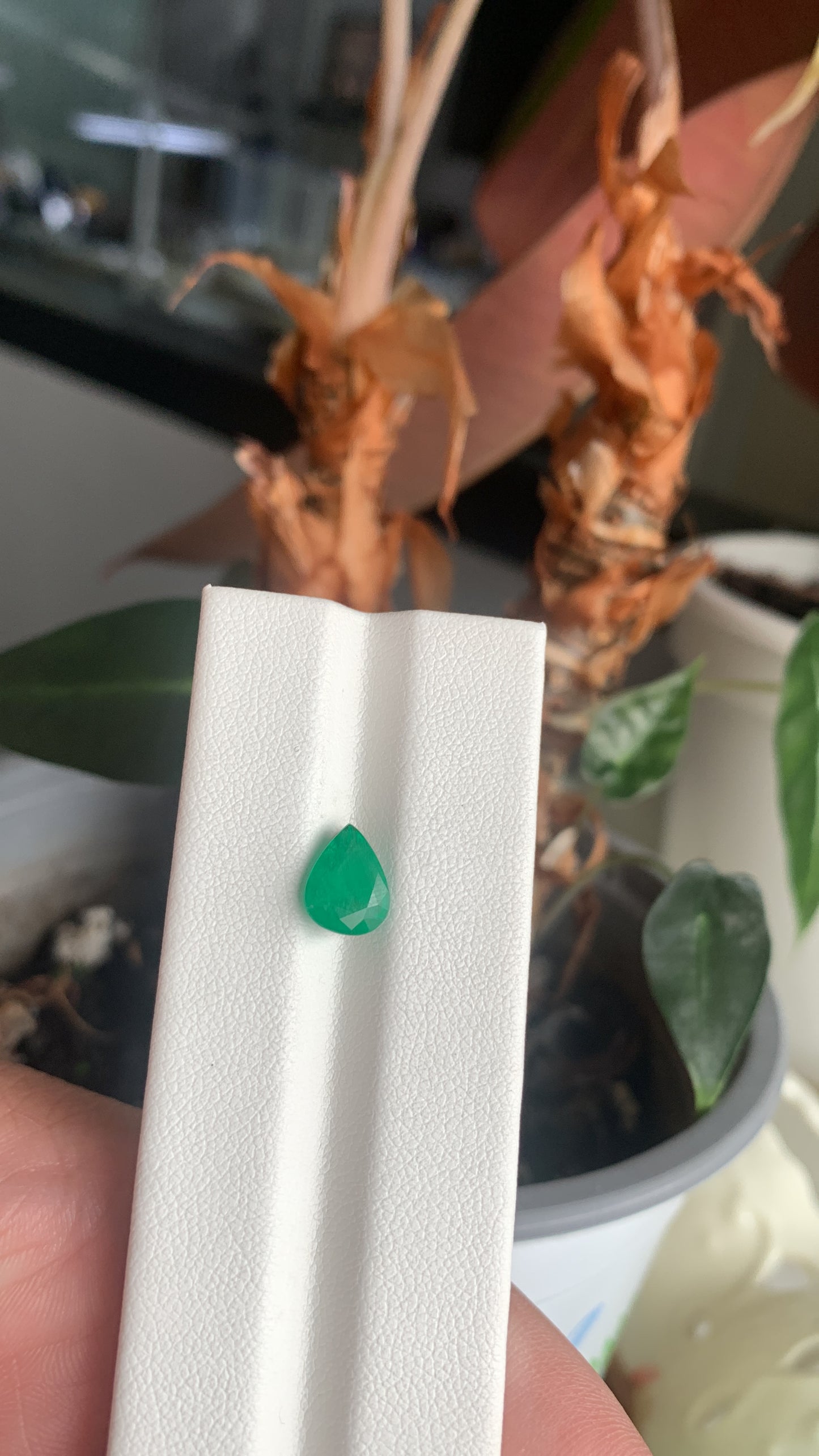 EX-074 Emerald Pear 1.60cts 8.79 x 6.79 x 5.02 mm