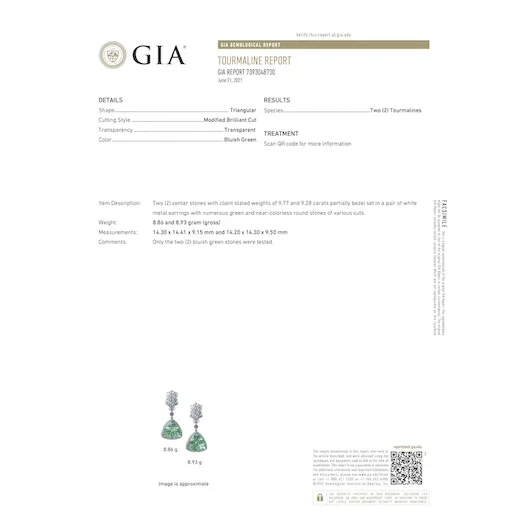 18K Gold Royal Mint Earrings with Diamonds, Tsavorites and Tourmalines