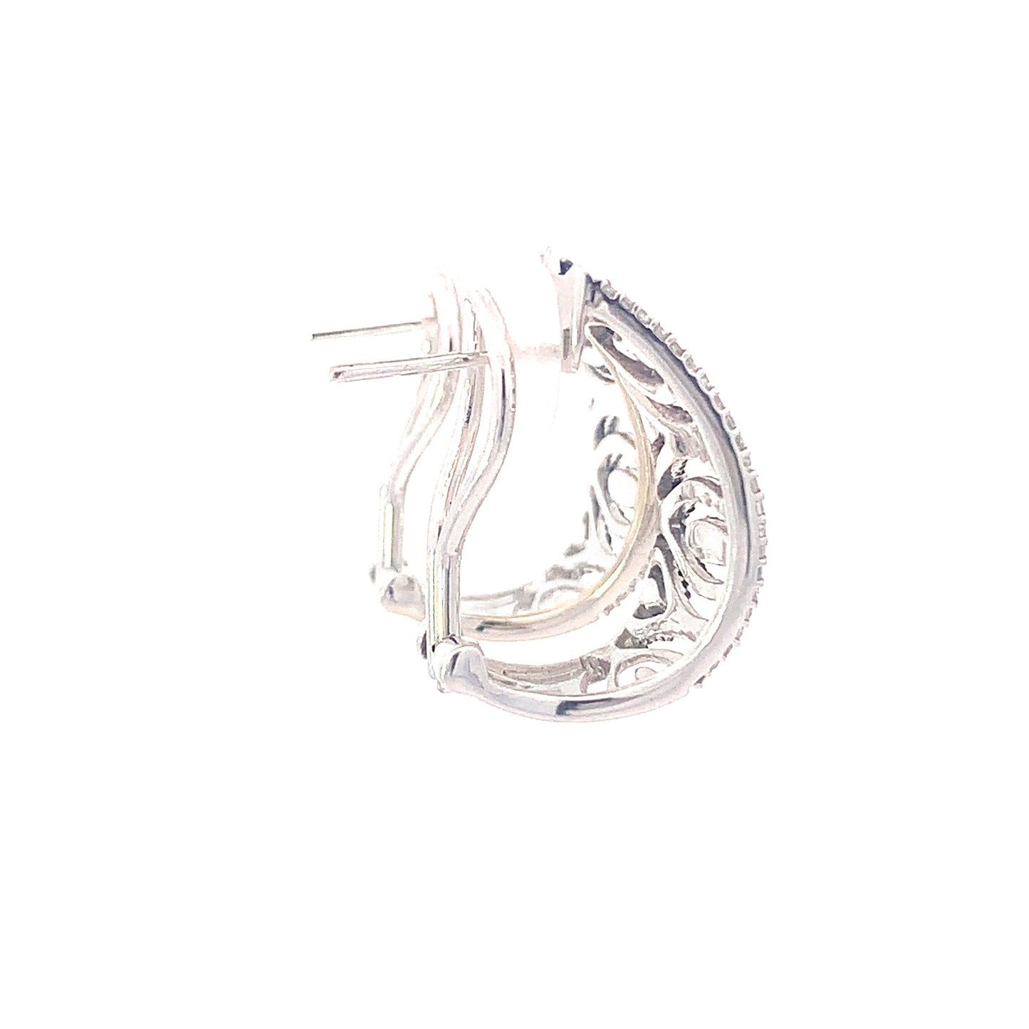 Earrings Diamond and Sapphire