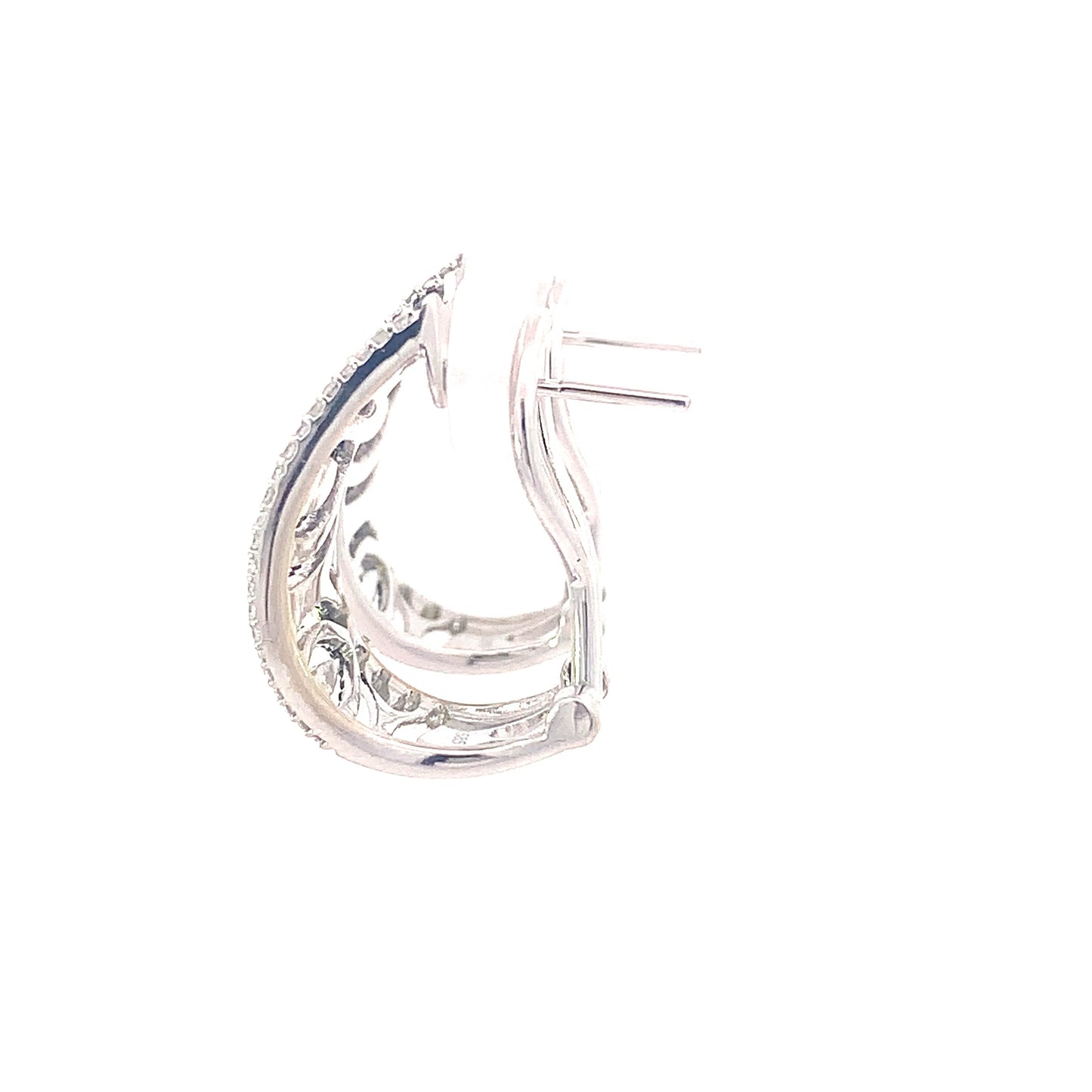 Earrings Diamond and Sapphire