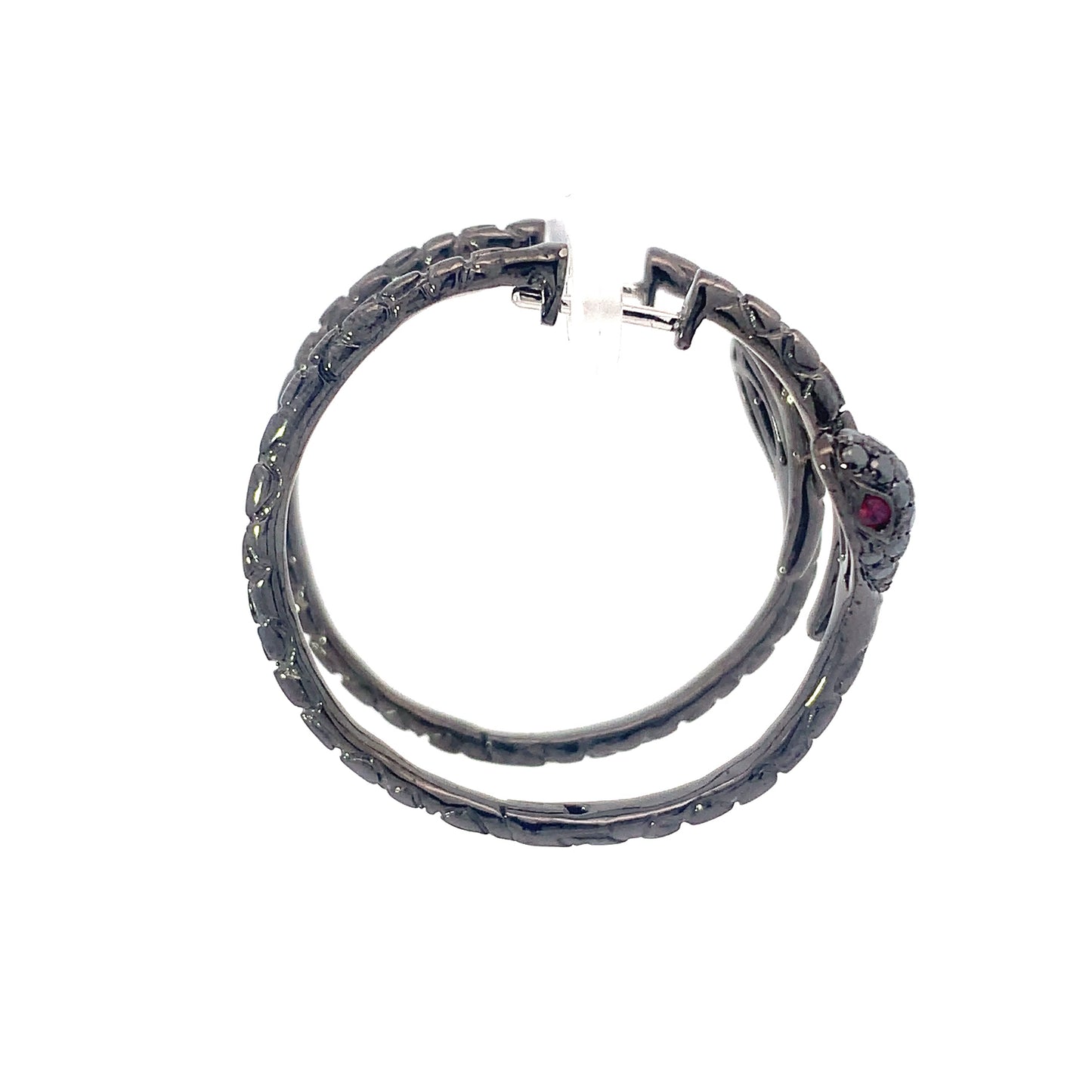 Earrings Diamond and Ruby Snake