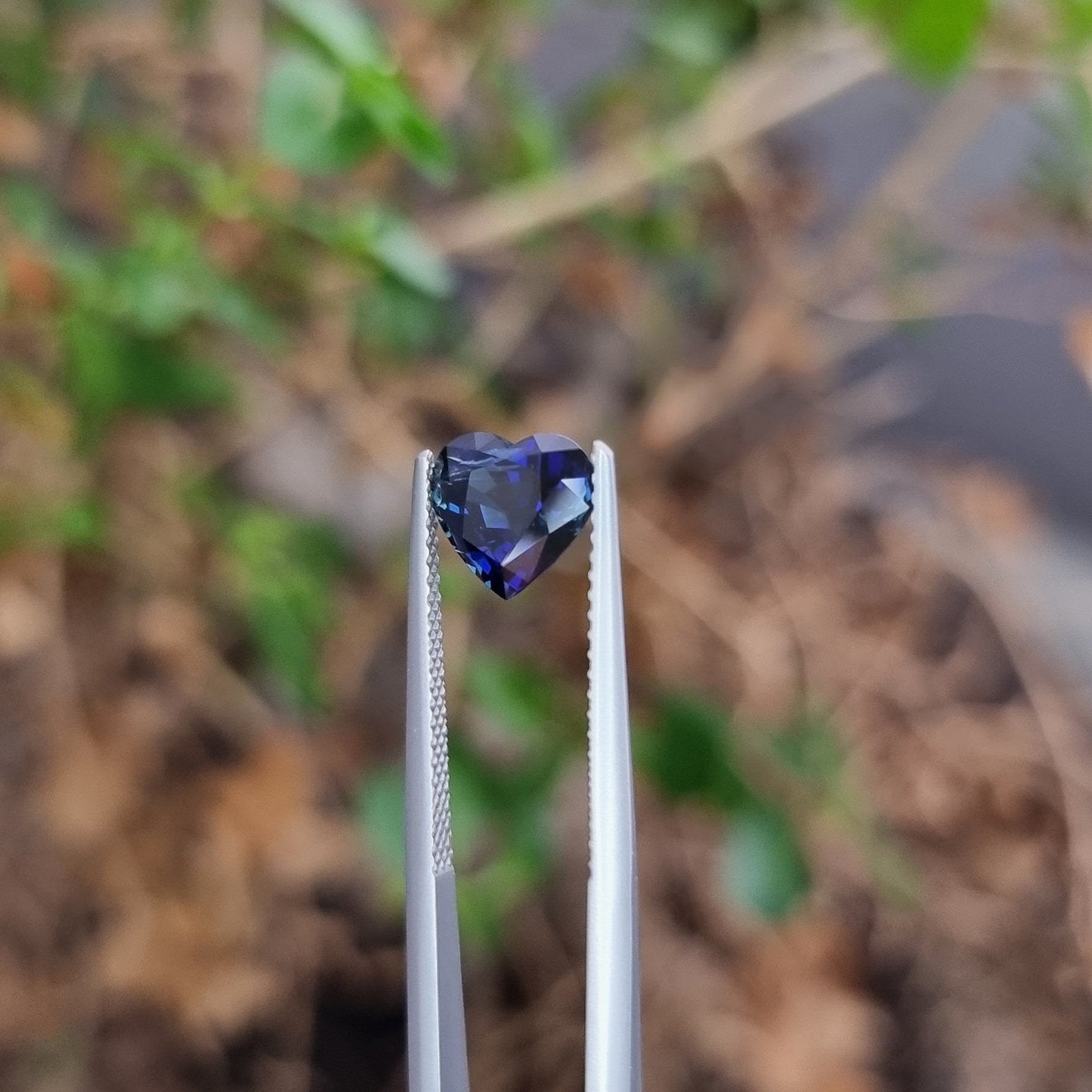 No Heat Royal Blue 1.92 CTS Madagascar Sapphire Heart Shape