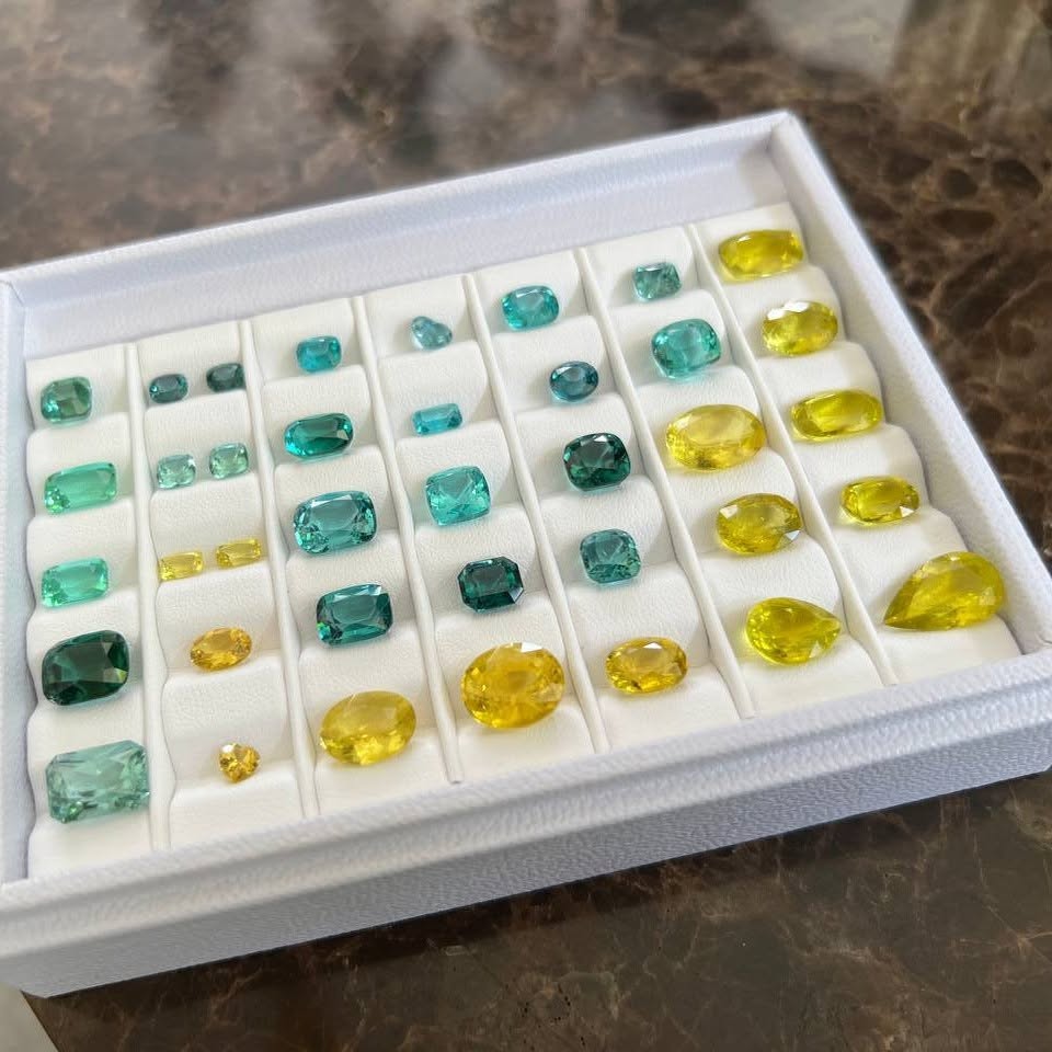 Gemstones selected and prepared by Casa Jewels