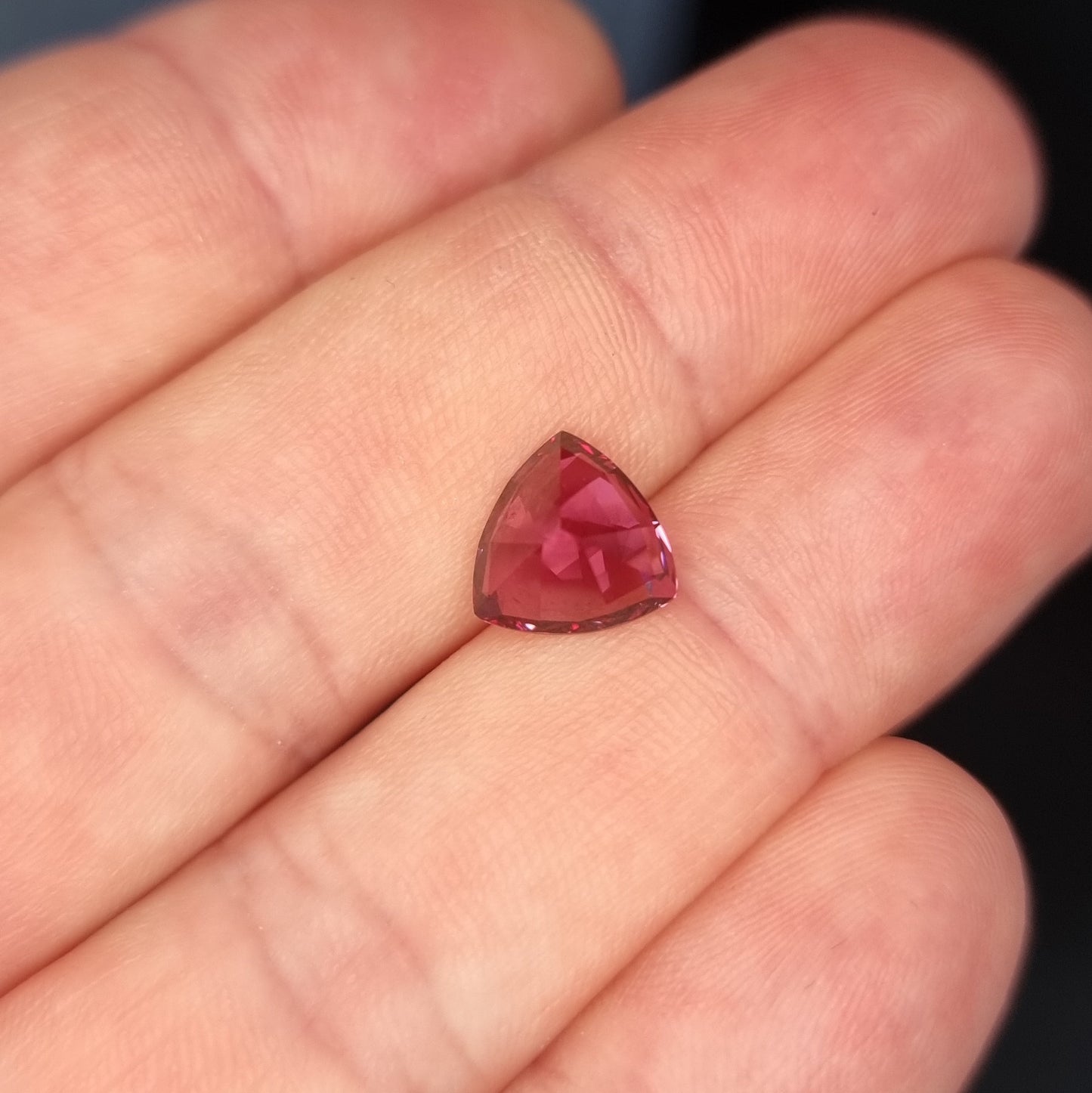 Precision Cut Tanzanian Rhodolite Garnet 3.47 Carats with Certificate